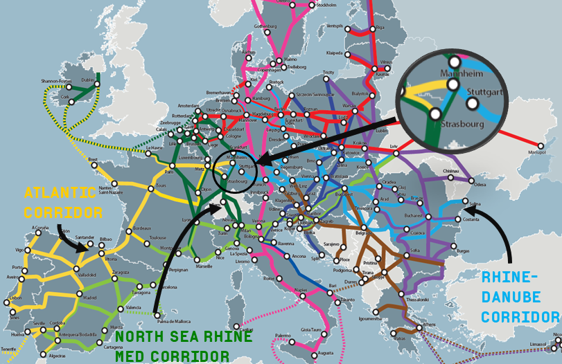 TEN-T-Corridor Map